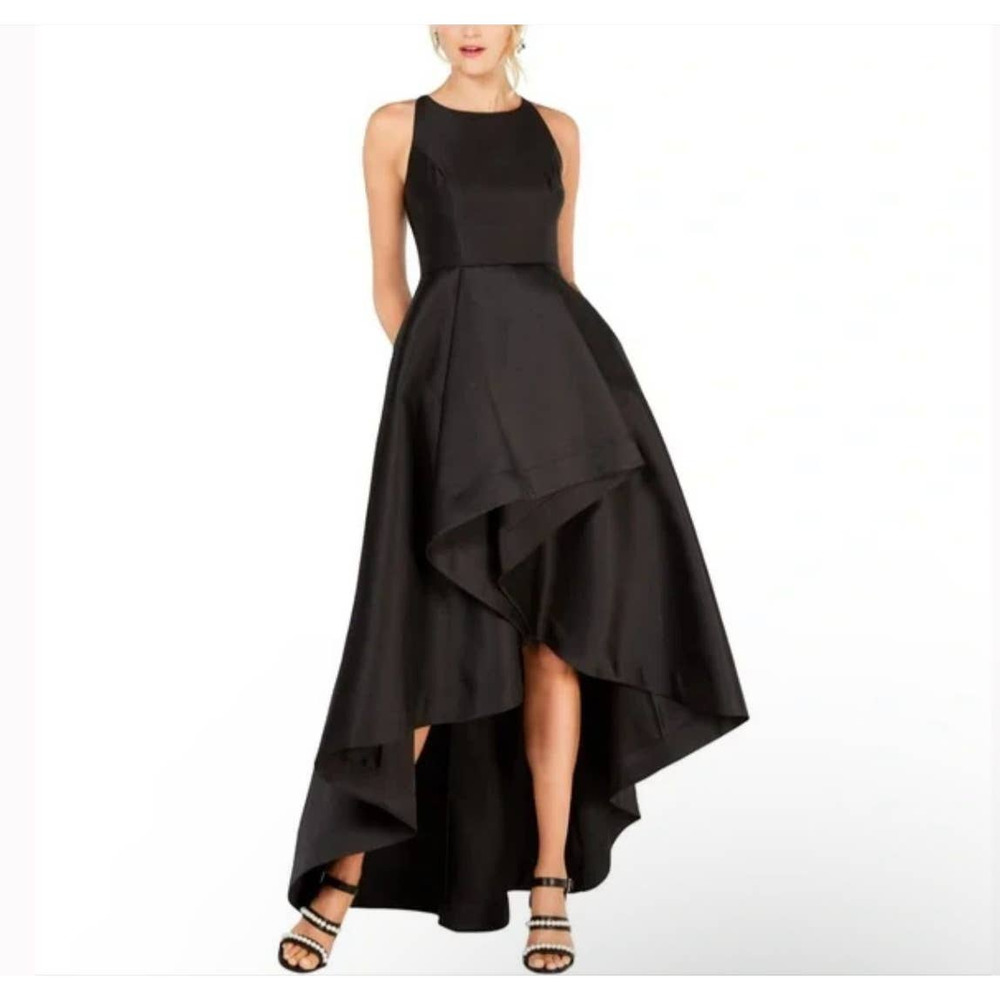 ADRIANNA PAPELL MIKADO High Low Gown size 12 US